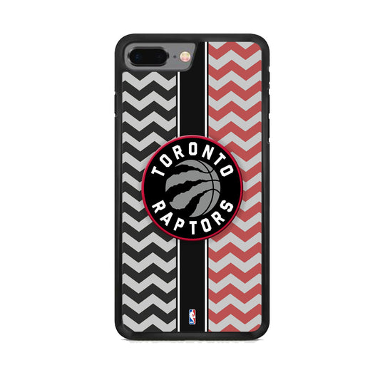 NBA Toronto Rapstors Chevron Strip iPhone 7 Plus Case