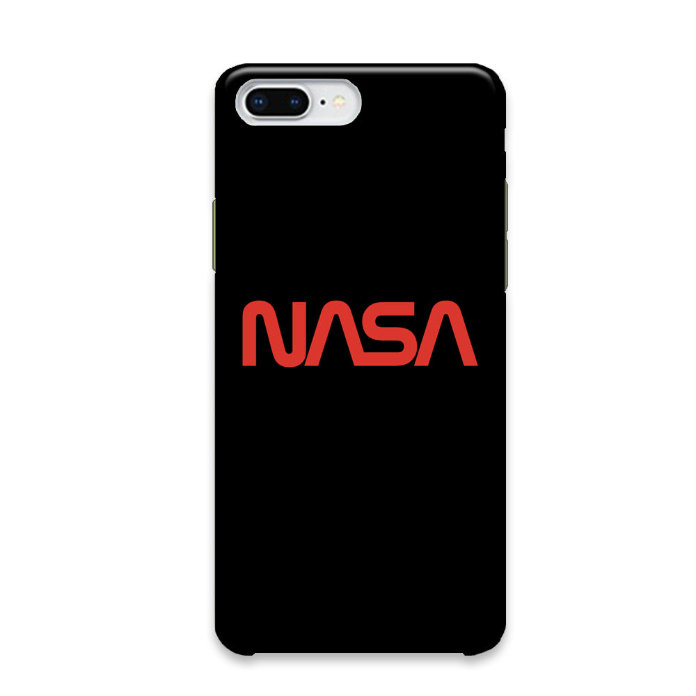 Nasa Word Logo Simple Black iPhone 7 Plus Case