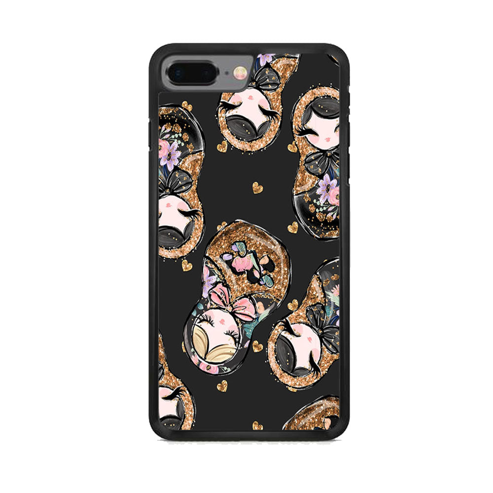 Nesting Doll Black iPhone 7 Plus Case