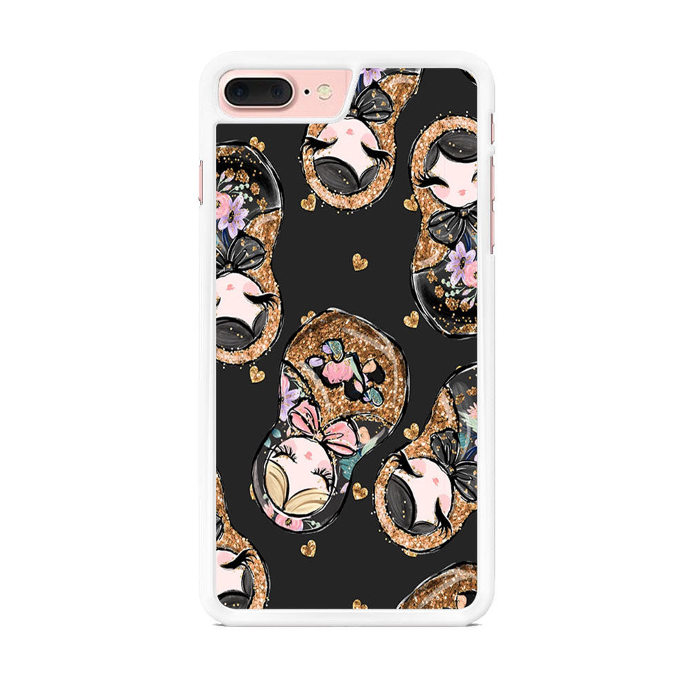 Nesting Doll Black iPhone 7 Plus Case