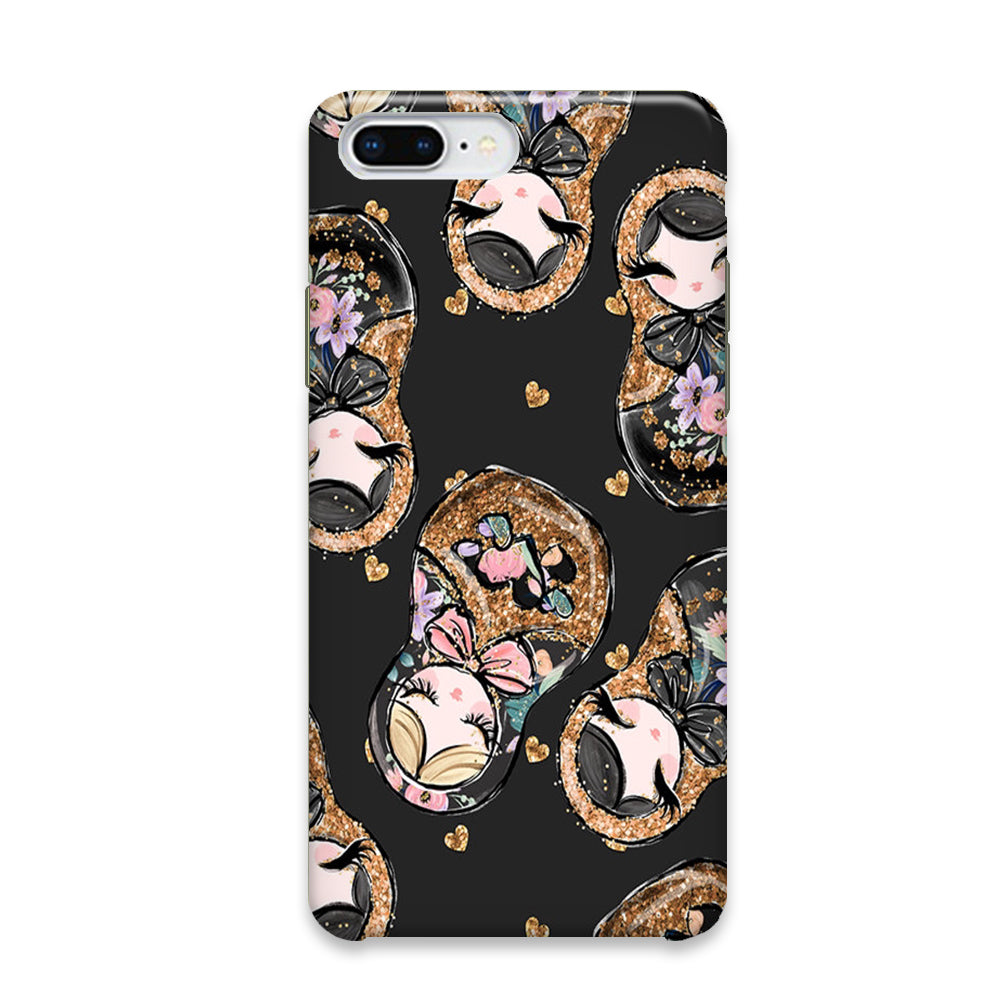 Nesting Doll Black iPhone 7 Plus Case