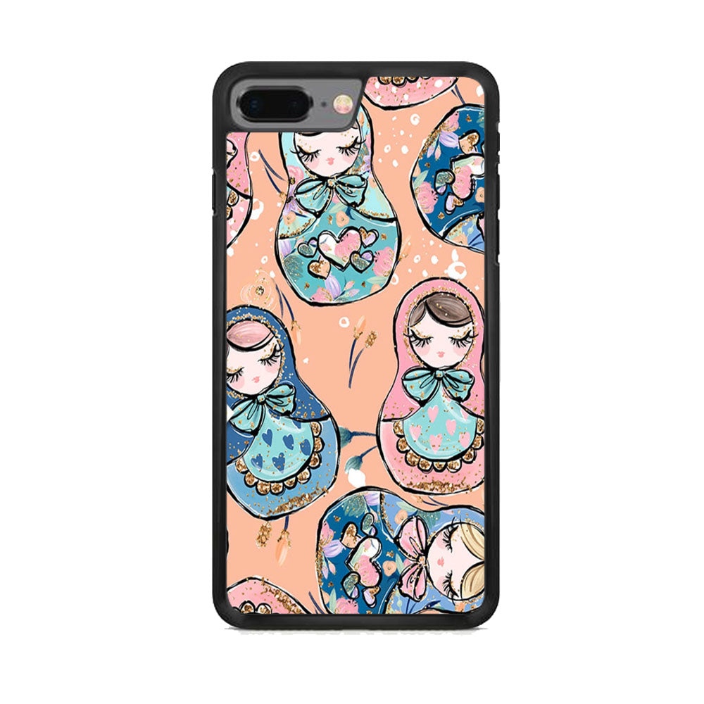 Nesting Doll Pink iPhone 7 Plus Case