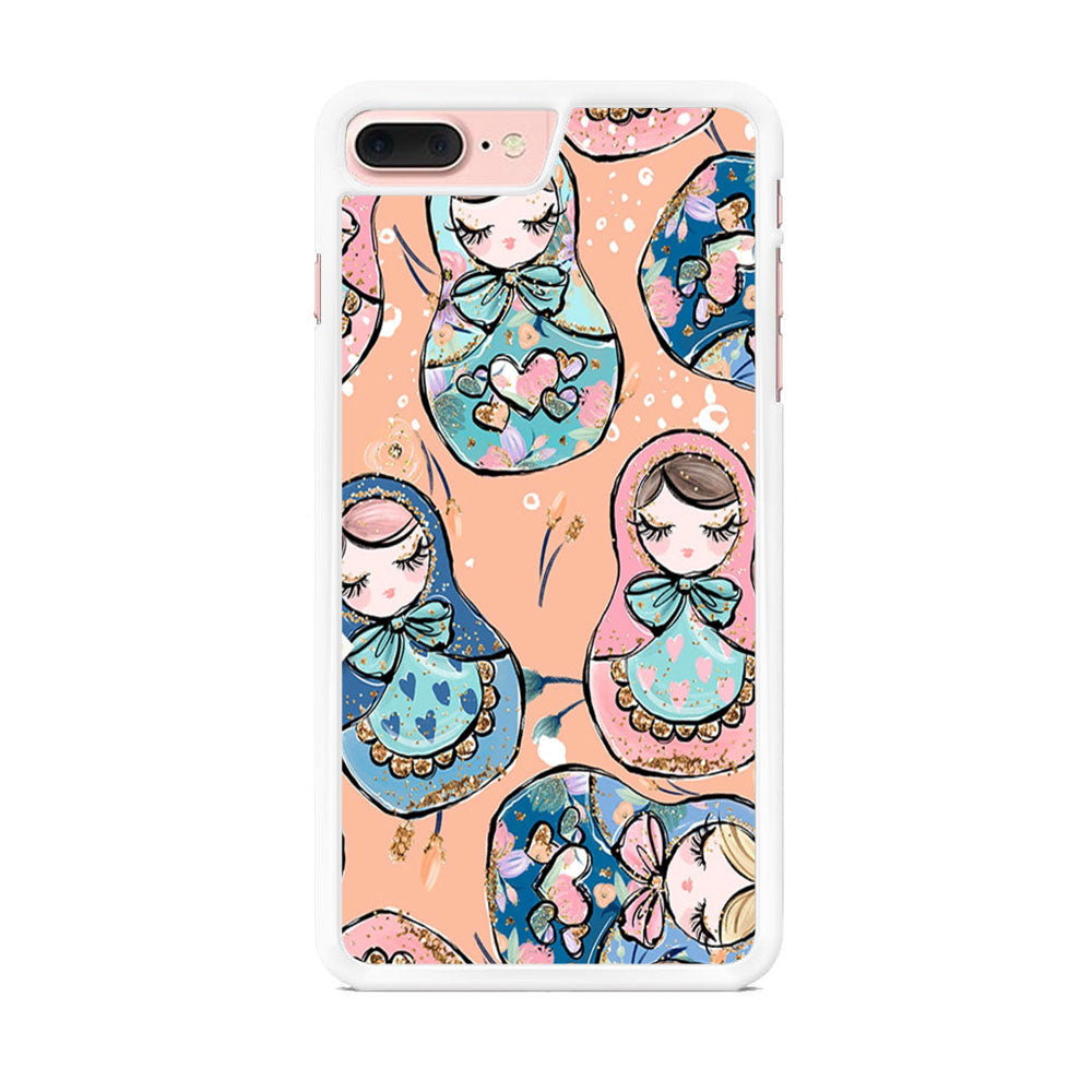 Nesting Doll Pink iPhone 7 Plus Case