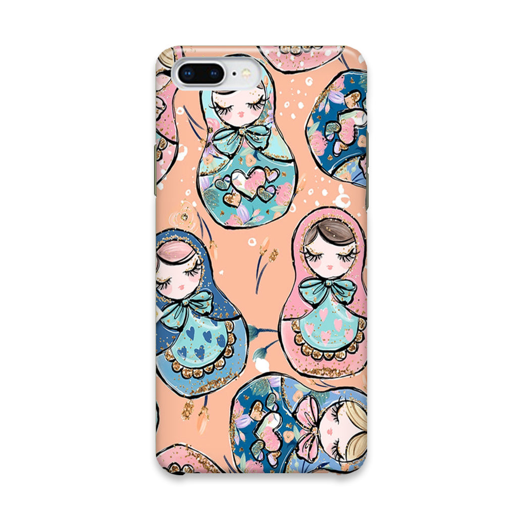 Nesting Doll Pink iPhone 7 Plus Case