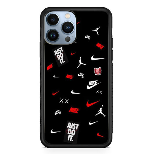 Nike Black Mix Wall Show iPhone 13 Pro Max Case