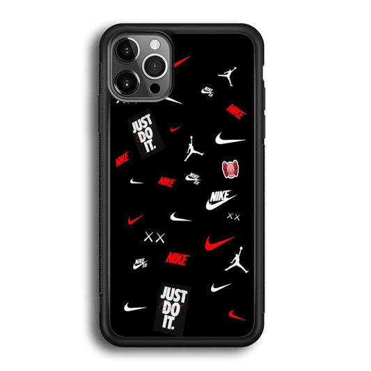 Nike Black Mix Wall Show iPhone 12 Pro Max Case