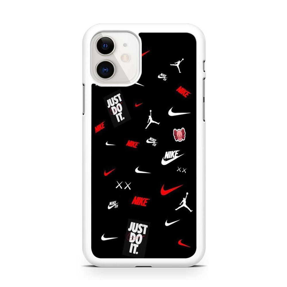 Nike Black Mix Wall Show iPhone 11 Case