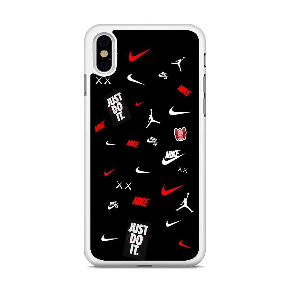 Nike Black Mix Wall Show iPhone X Case