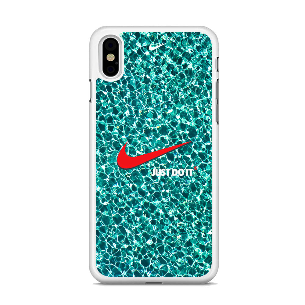 Nike Red Shiny iPhone Xs Case