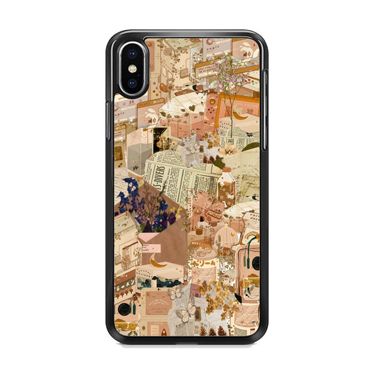 Old Paper Digital News iPhone Xs Case