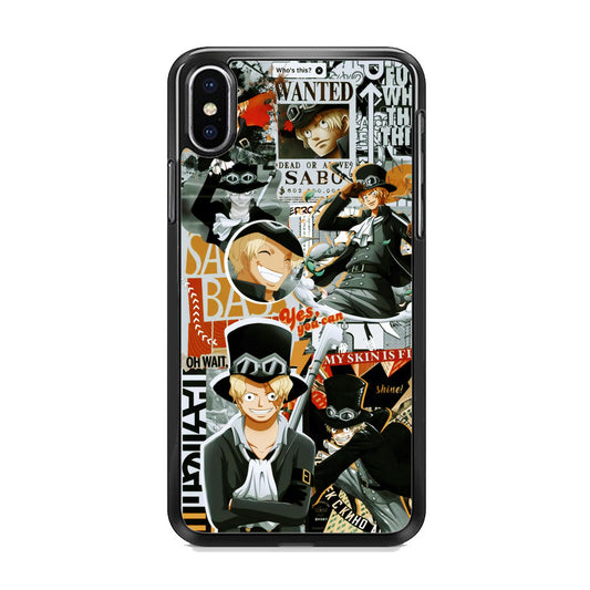 One Piece Sabo in Fire iPhone Xs Case
