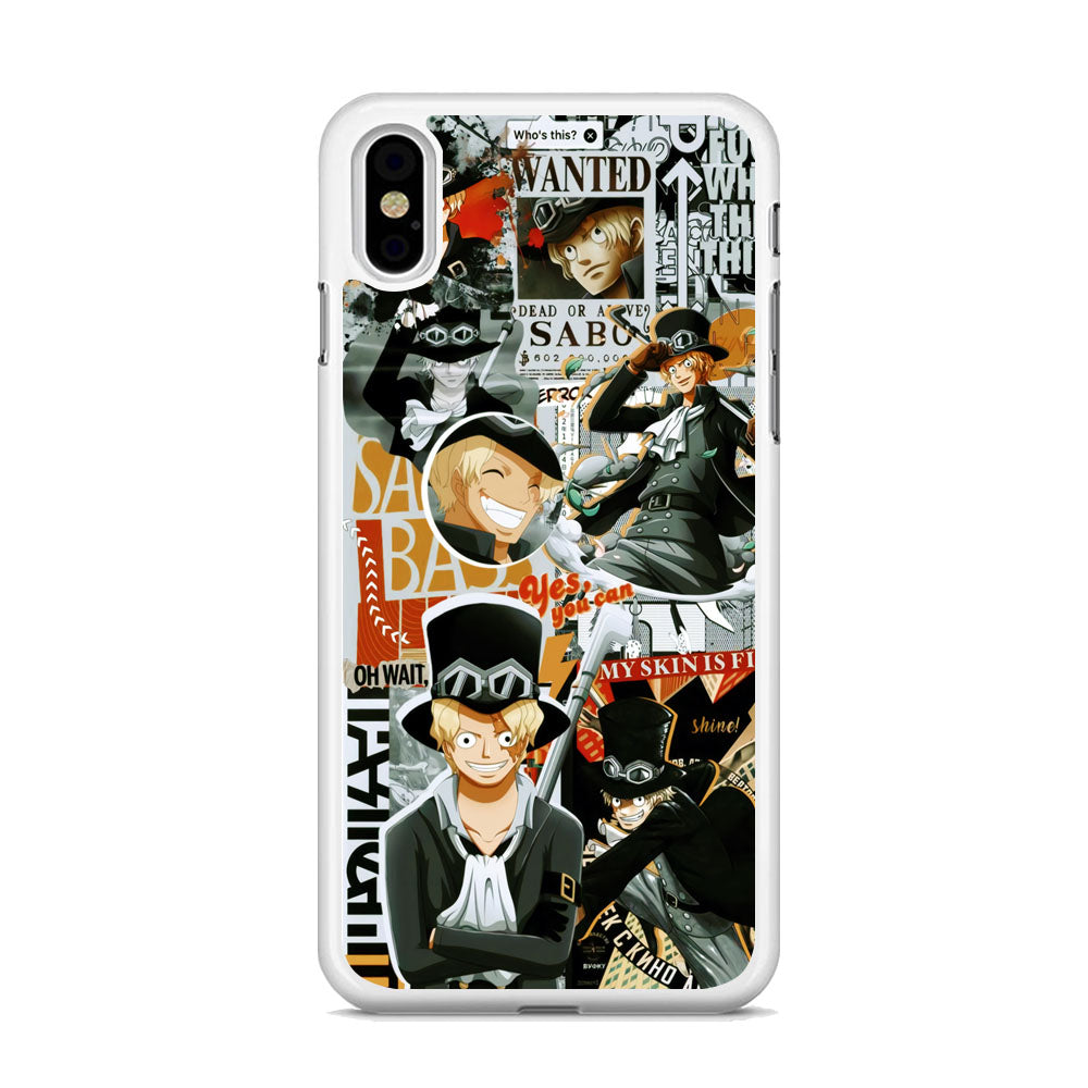 One Piece Sabo in Fire iPhone X Case