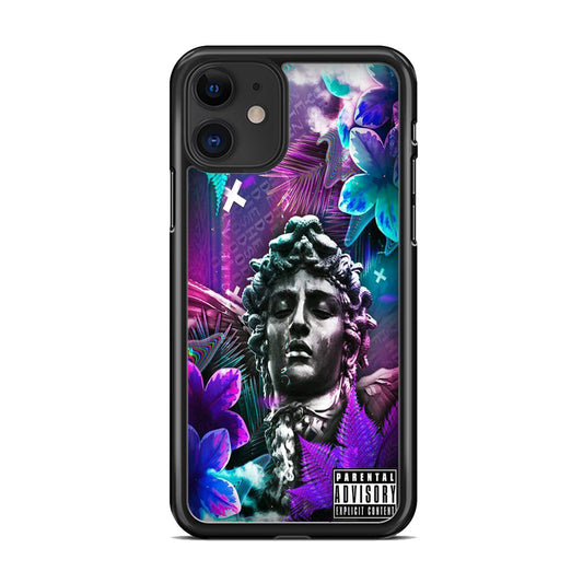 Pixel Statue Wall Content iPhone 11 Case