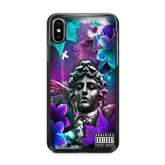 Pixel Statue Wall Content iPhone Xs Case