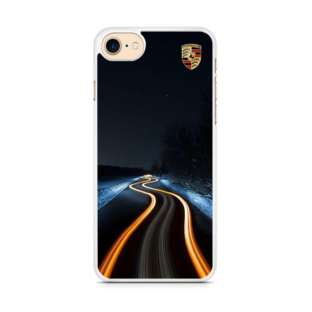 Porsche Night Speed Road iPhone 8 Case