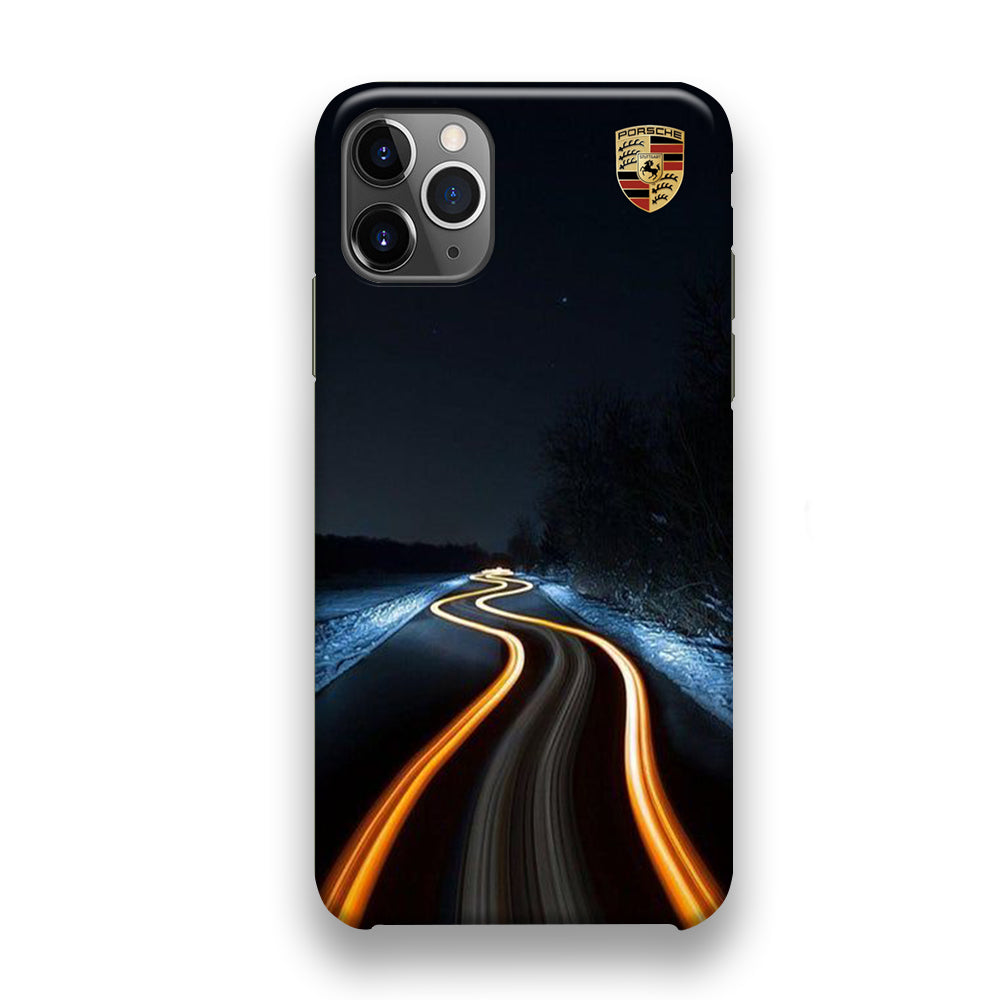 Porsche Night Speed Road iPhone 11 Pro Case