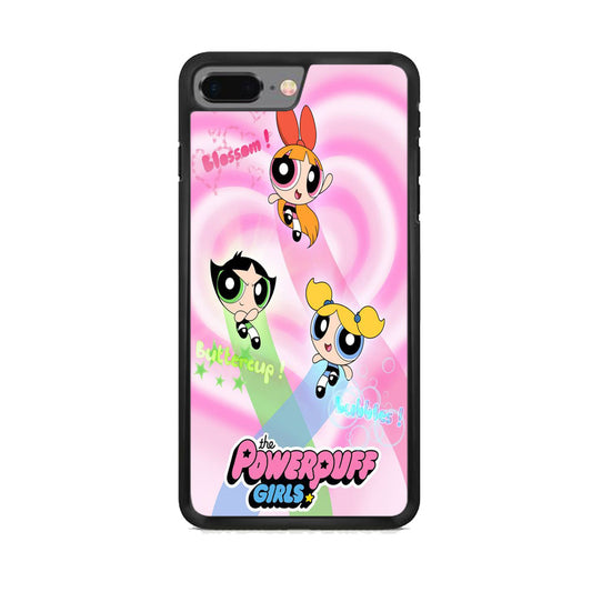 Power Puff Pink Heart Pastel iPhone 7 Plus Case