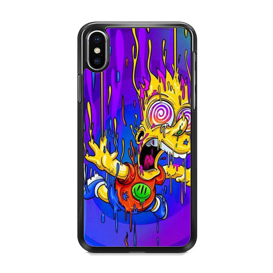 Simpson Fade Going Down iPhone Xs Case