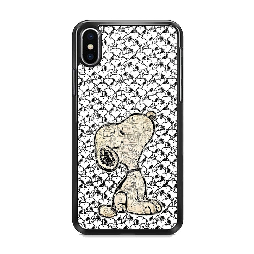 Snoopy Wall Puzzle iPhone X Case