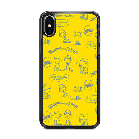 Snoopy and Faroon iPhone Xs Case