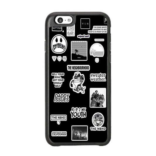 Sticker Collage Black Background iPhone 6 Plus | 6s Plus Case