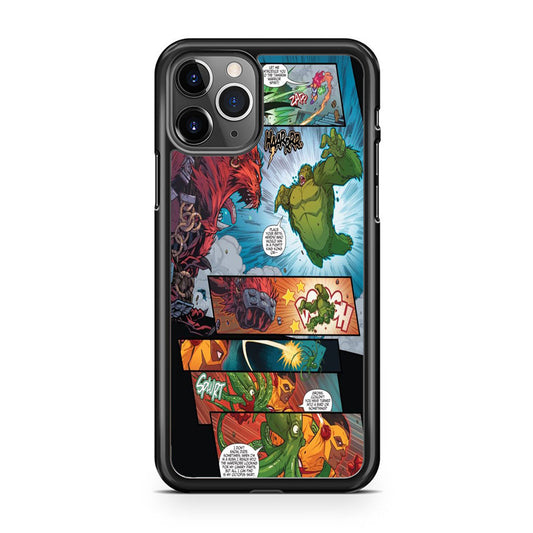 Teen Titans Comic Action Fight iPhone 11 Pro Case