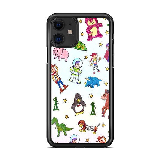 Toy Story Background Drawing 001 iPhone 11 Case