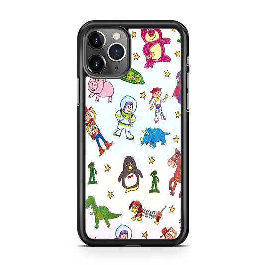 Toy Story Background Drawing 001 iPhone 11 Pro Case