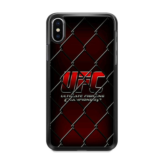 UFC Logo Black Ultimate Fighting iPhone X Case