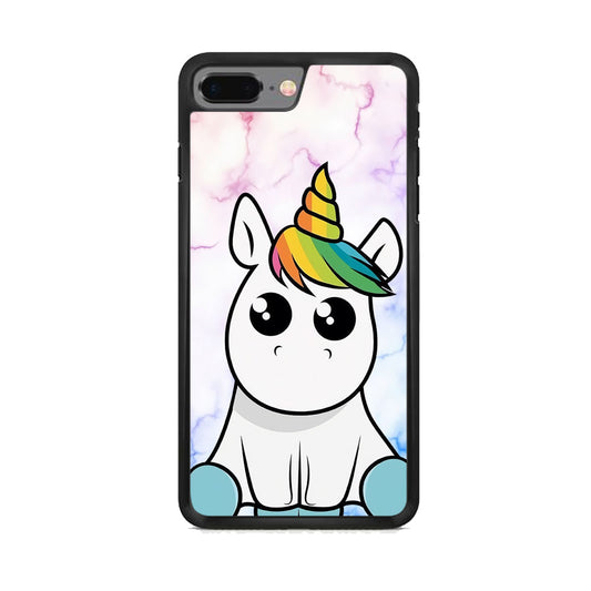 Unicorn Cute Marble iPhone 7 Plus Case