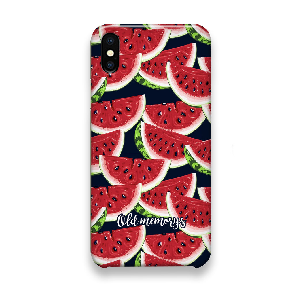 Word in Fruit Pattern 'Old Memories' iPhone Xs Max Case